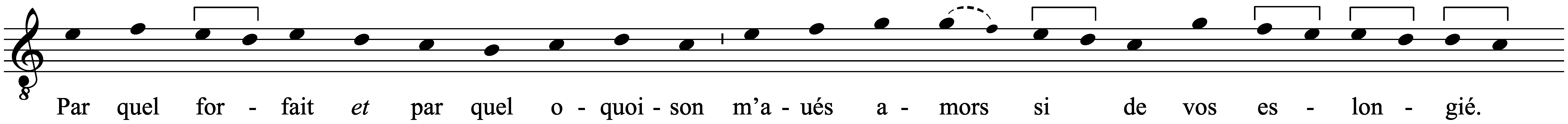 Work musical notation
